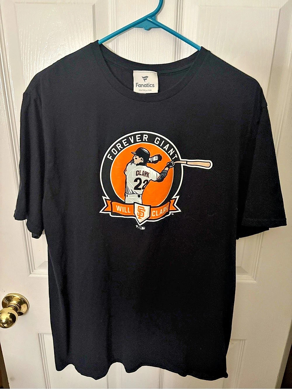 Fanatics San Francisco Giants Will Clark Forever Giant T-Shirt Black Large